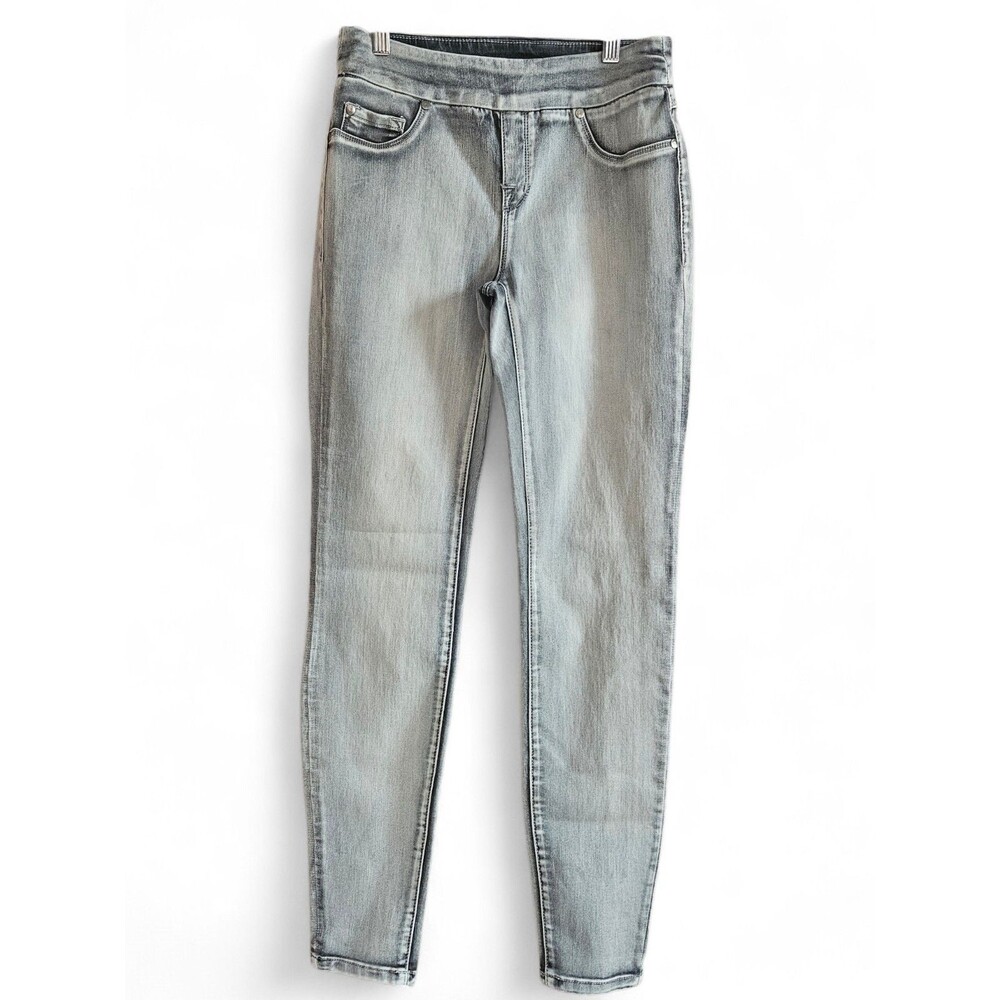 Tribal Jeans Womens Size 0 Gray Pull On Skinny Jeans Stretch Mid Rise